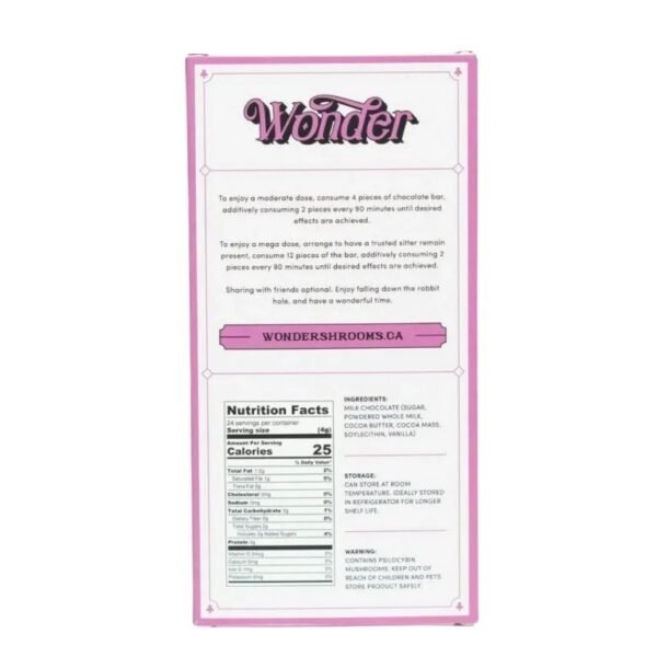 Wonder Psilocybin Chocolate Bar Milk Chocolate - Image 4